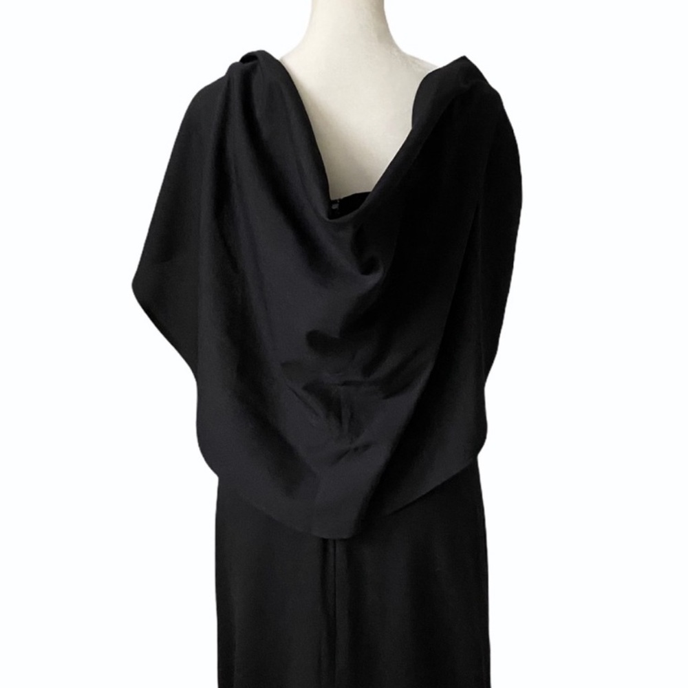 Vintage 90s Neiman Marcus Formal Black Dress - long cocktail - women’s small - Picture 4 of 13